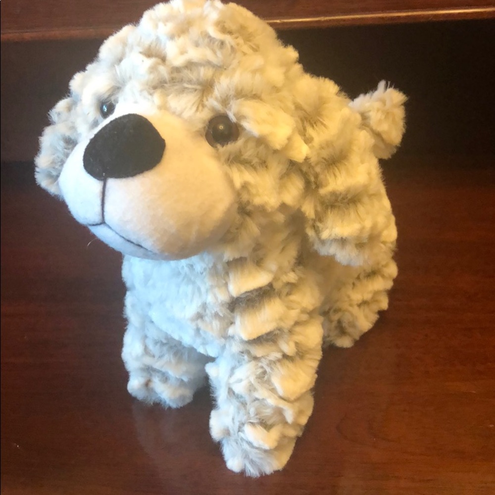 Gray poodle plush